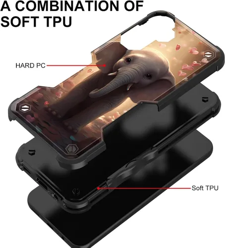 Vista 77 de Funda para Galaxy A14 5G, [Doble Capa][Protección contra Caídas de Grado Militar de 10 Pies] [Antideslizante] Funda Resistente a Prueba de Golpes