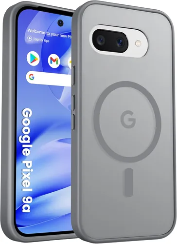 Vista 73 de Funda para teléfono Google Pixel 9 Pro XL, Compatible con Magnético, Protección contra Caídas de Grado Militar Translúcida Mate Resistente a Golpes