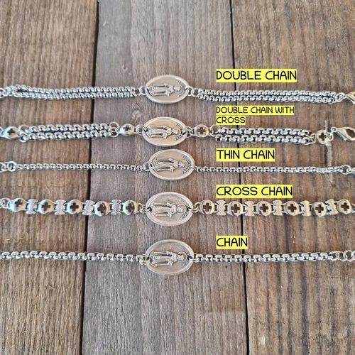 Vista 3 de Pulsera de escapulario, joyería católica para hombres, mujeres, adolescentes, niños, comunión, confirmación, regalo por MedjugorjeSouvenirs