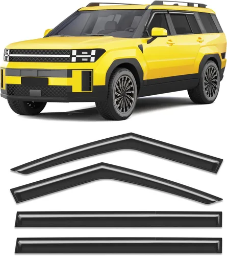 Vista 30 de Protector de lluvia extra grueso para Ford F150 2004-2014 Extended Cab/SuperCab protectores de lluvia con cinta adhesiva lateral de camioneta