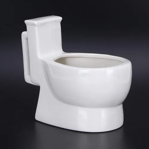 Vista 5 de TOPINCN Taza de cerámica para inodoro, taza de café con personalidad de mierda, taza de café creativa para popa, taza de cerámica, tazas de café