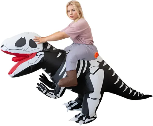 Vista 4 de Luxanna Disfraz inflable para adultos, Navidad, Halloween, fiesta, cosplay, traje de hombre y mujer, disfraz divertido de cuerpo completo