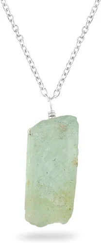 Vista 8 de Colgante delicado de piedras preciosas naturales crudas, collar de piedras ásperas surtidas, hecho a mano, joyería hipoalergénica bohemia