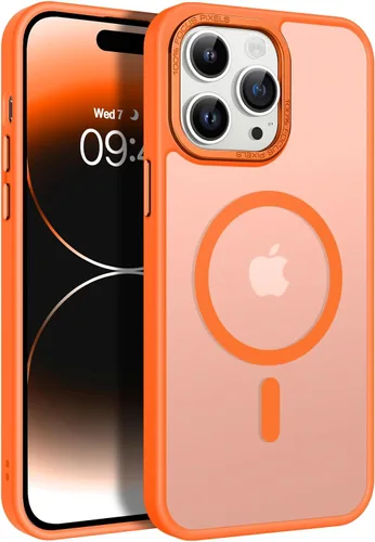Vista 12 de BENTOBEN Funda magnética para iPhone 14 Pro [compatible con Magsafe] translúcida mate 14 Pro, delgada, a prueba de golpes, para mujeres, hombres