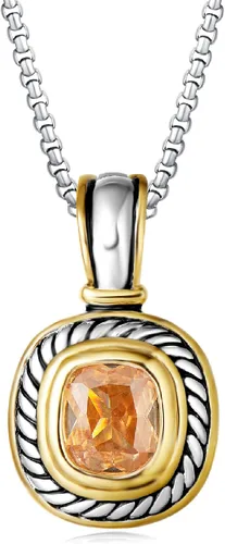 Vista 2 de UNY Elegantes conjuntos de joyas de boda con cristales de circonita cúbica y clip francés, para regalo de Navidad inspirado en el diseñador, Metal
