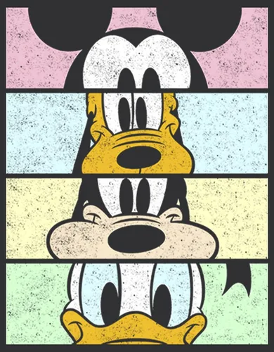 Vista 2 de Disney Camiseta sin mangas clásica de Mickey Crew Crop con espalda cruzada para mujer