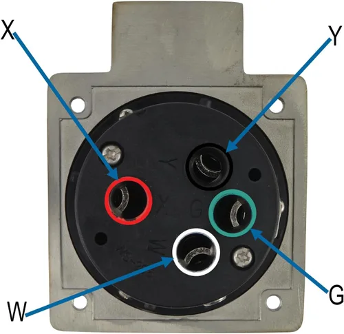 Vista 3 de Conntek 50 Amp 125/250 Volt RV Marine Power Entrada - Acero Inoxidable