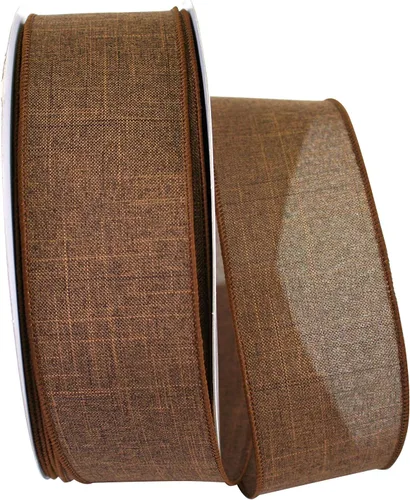 Vista 29 de Cinta Reliant Ribbon 92573W-031-09K para borde con alambre Everyday Linen Value, 1-1/2 pulgadas x 50 yardas, color negro
