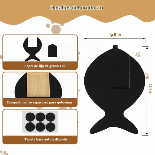 Vista 4 de Vivifying Tabla para rascar uñas de perro con cajón de golosinas, herramienta de limado de uñas sin estrés para perros, alternativa a las cortaúñas