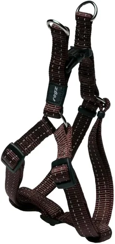 Vista 10 de Arnés reflectante ajustable para perros medianos; collar y correa a juego disponibles, negro