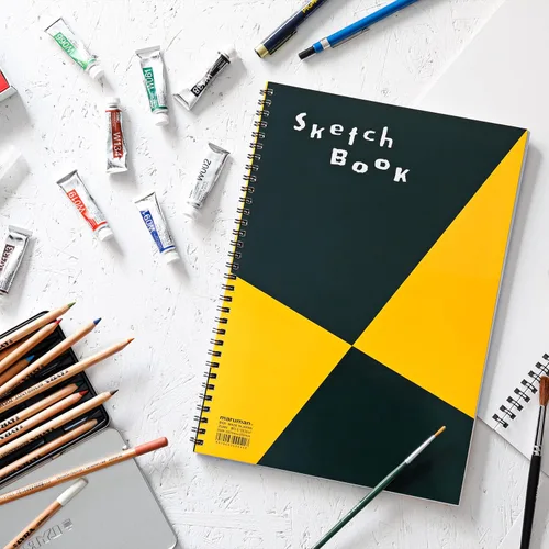 Vista 6 de Maruman Cuadernos de bocetos para colorear Serie de patrones A3 5 resmas s115x5 Set
