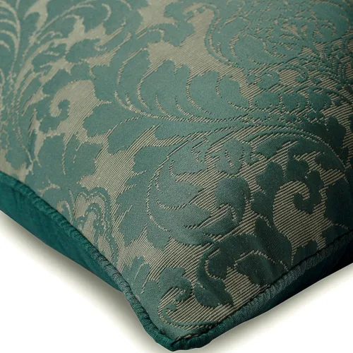 Vista 162 de The HomeCentric Funda de almohada con cremallera, funda de cojín azul de 12 x 12 pulgadas, funda de cojín de algodón bordado para sofá, diseño