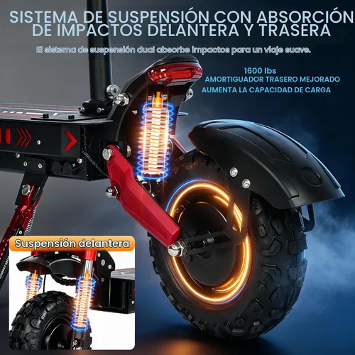 Vista 6 de Scooter eléctrico adulto 5600W Motor 11 pulgadas Off-Road Fast Speed