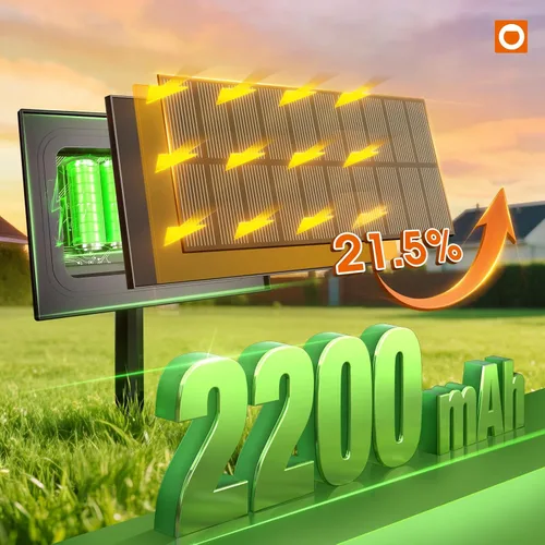 Vista 3 de addlon Cadena de luces solares de 54 pies (48+6) para exteriores, impermeables con carga USB y control remoto - Luces de patio con energía solar