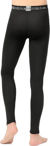 Vista 4 de Paquete de 4 o 3 leggings de compresión para niños y jóvenes, pantalones atléticos, capa base deportiva para niños, equipo frío