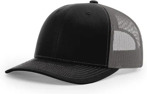 Vista 9 de Richardson 112 XL Classic Six Panel Trucker Hat - Gorras estructuradas de primera calidad Negro