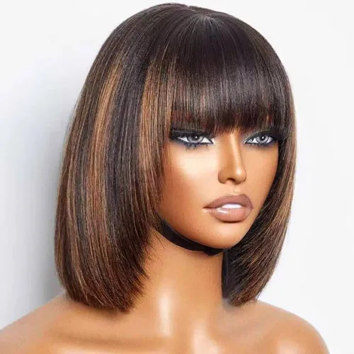 Vista 9 de Peluca de cabello Remy brasileño ondulado 4/30, cabello Remy brasileño prearrancado de 13 x 6, peluca de encaje frontal HD, sin pegamento, peluca