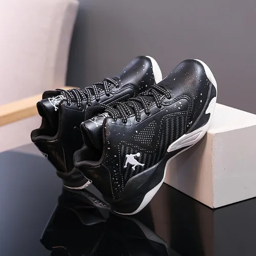Vista 3 de Zapatos deportivos de baloncesto antideslizantes 3 negro