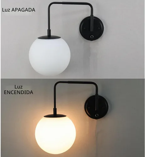 Vista 8 de DAYCENT Apliques de pared enchufables de granja, con brazo oscilante, color negro, iluminación de pared con interruptor de encendido/apagado, cable