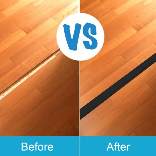 Vista 5 de Tira de Laminado Autoadhesiva de Transición de Piso - Cubierta de Junta de Umbral, Moldura de Puerta de Vinilo con Elegante Diseño de Veta de Madera