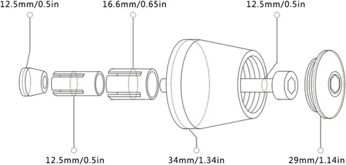 Vista 4 de Motocicleta para Ducati Hyperstrada 939, 2016, 2017, 2018, 2019, 2020, 2021, 2022, extremos de agarre para manillar CNC, manillar de goma, manillas
