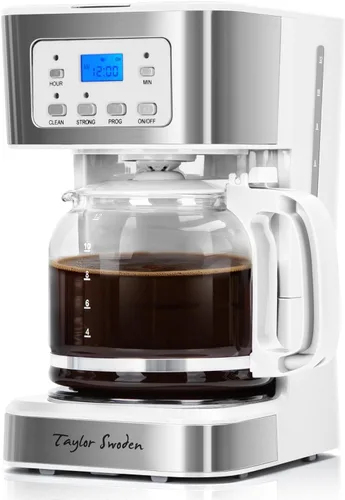 Vista 11 de Taylor Swoden Cafetera programable para 12 tazas, negro y acero inoxidable