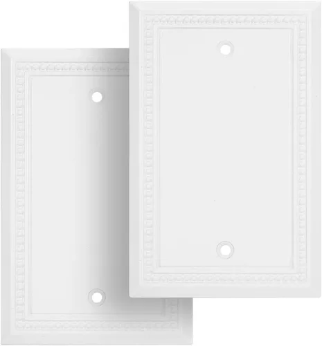 Vista 55 de Henne Bery Sunken Pearls - placa decorativa de pared, placa decorativa de pared, tapa de salida de la placa del interruptor, aleación de zinc sólida