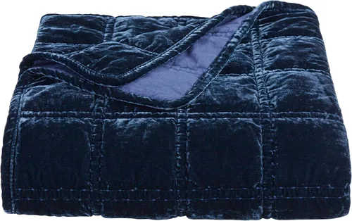 Vista 18 de HiEnd Accents Stella - Cobija de terciopelo de seda sintética, color negro, 50x60 pulgadas, cobijas de doble puntada de felpa suaves y acogedoras