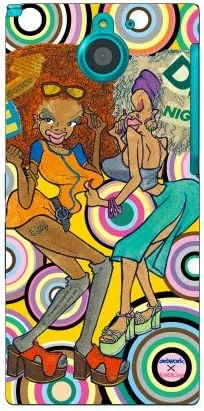 Vista 37 de MSOJ1C-ABWH-151-M827 Cute Dancers, Circle and Yellow Back Design by Artwork/for Xperia J1 Compact D5788/MVNO Smartphone (SIM Free Device)