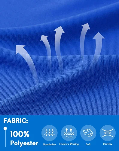 Vista 4 de Haimont Camisetas de manga corta de secado rápido para mujer, cuello en V, UPF 50+, para entrenamiento, atletismo, fitness, correr, absorben