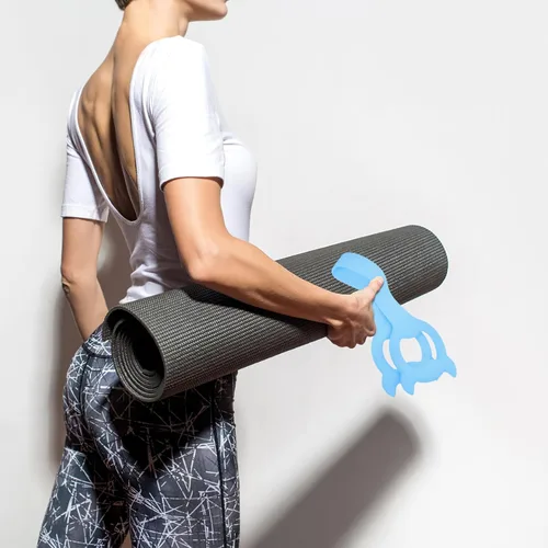 Vista 6 de Banda de resistencia resistente para mujeres, correa elástica para yoga, portátil, equipo de fitness en casa para entrenamiento de cuerpo completo