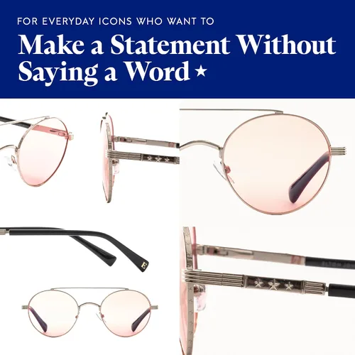 Vista 3 de Elton John Eyewear Tinted Glasses for Men & Women, Fashion Tint - Eyeglases with Non-Glare Lenses & 100% UV Protection