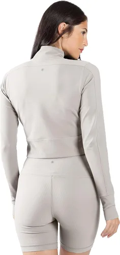 Vista 4 de 90 Degree By Reflex Chaqueta corta de manga larga con media cremallera para mujer Interlink