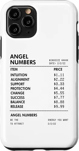Vista 29 de Angel Numbers Receipt 111 222 333 444 - Funda de numerología espiritual para iPhone 17
