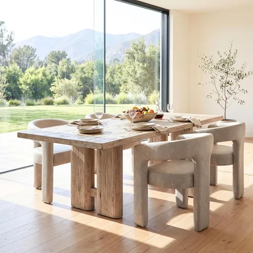Vista 17 de Silla moderna de comedor en barril, silla de cocina acentuada tapizada en cuero sintético con brazos, silla lateral cómoda para sala de blanco