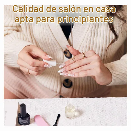 Vista 6 de Beetles Solid Nail Glue Gel Hands-Free 20g, for Gel Nail Tips Fake Nails