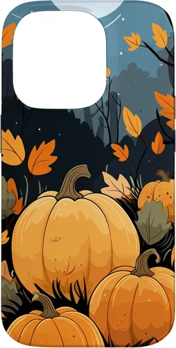 Vista 17 de Pumpkin Fall & Autumn Leaves, Fall Color Theme, Pumpkins Case for iPhone 16