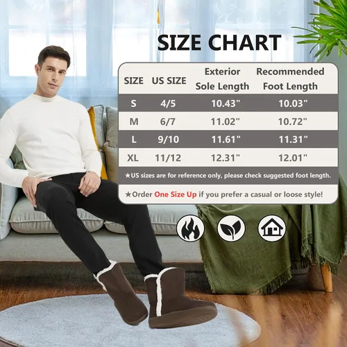Vista 3 de Home Slipper Pantuflas para hombre, suaves y cálidas, de espuma viscoelástica, para interiores