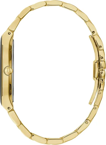 Vista 2 de Bulova Men's Modern Gold Tone Stainless Steel 3-Hand Calendar Date Quartz Watch, Diamond Dial
