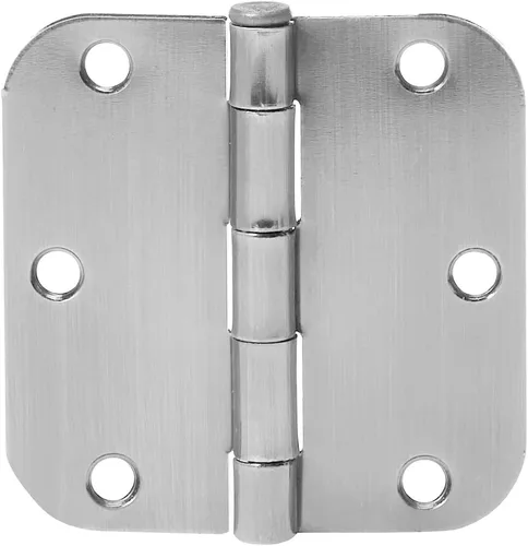 Vista 9 de Amazon Basics Bisagras de puerta interior redondeadas resistentes de radio 5/8, 3.5 x 3.5 pulgadas, paquete de 18, negro mate