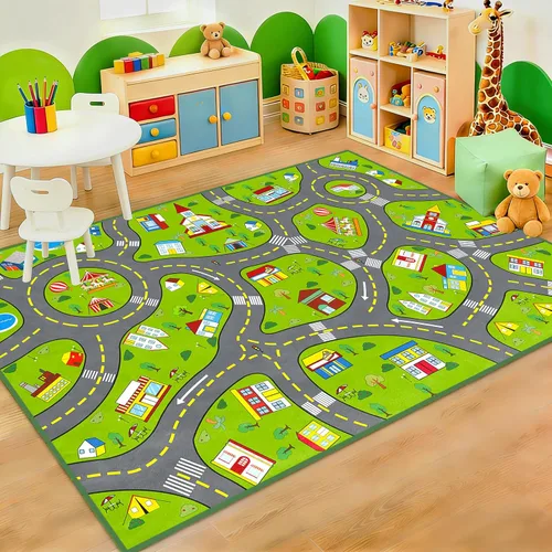 Vista 13 de Alfombra infantil ABC para sala de juegos, alfombra del alfabeto para dormitorio, educativa para aprender preescolar, alfombras para guardería