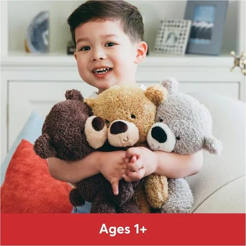 Vista 3 de GUND Peluche de oso de peluche, marrón chocolate, 13.5 pulgadas Gris
