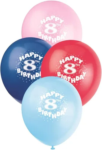 Vista 4 de Globos de látex de 12 pulgadas para el segundo cumpleaños, 6