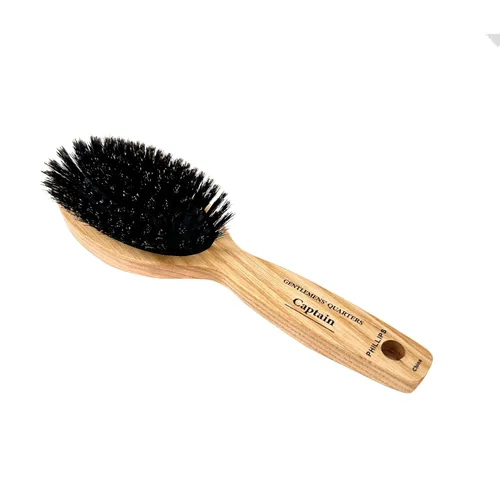 Vista 4 de Phillips Brush Gentlemens' Quarters - Cepillo de pelo ovalado con cerdas de jabalí para hombre Boar Bristles Help Promote Shine, Soften Hair, and