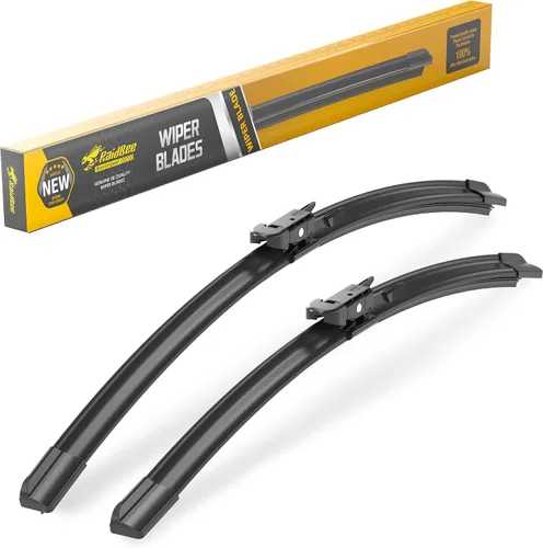 Vista 53 de Raidbee® Limpiaparabrisas de repuesto de 13 + 13 pulgadas para Jeep Wrangler 1999-2006 para todas las estaciones, calidad de equipo original