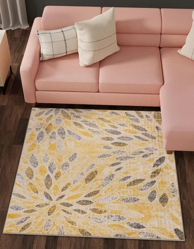 Vista 12 de Unique Loom Sumter Collection - Alfombra Rhett (2 pies x 6 pies, gris/azul marino)
