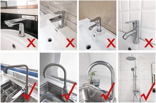 Vista 5 de Estante colgante para grifos de acero inoxidable, altura ajustable, flexible y giratorio, pequeño estante de drenaje para fregadero, adecuado