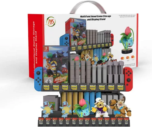 Vista 7 de Multifunctional Game Storage and Display Stand for NSWNDS3DSAmiiboNDS seriesGame BoyFCSFCNESSNESN64