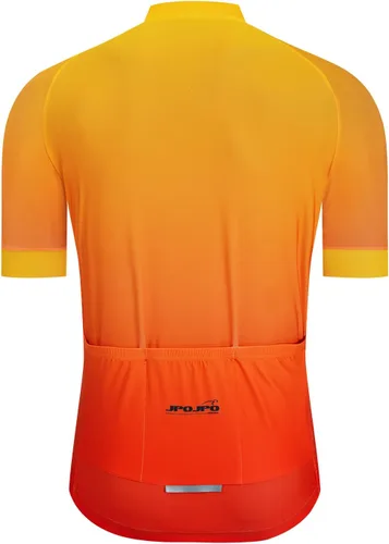 Vista 2 de Camiseta de ciclismo para hombre, camiseta de manga corta para ciclismo MTB, chaqueta reflectante para bicicleta con 3 bolsillos, tallas S-3XL