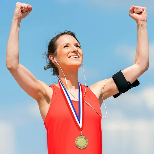 Vista 5 de Kigeli 100 medallas de premio en blanco con cintas para el cuello, Medalla de participación ganadora Premios Haz tu propio kit 1er lugar